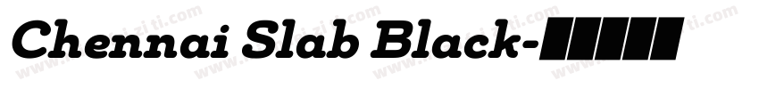 Chennai Slab Black字体转换